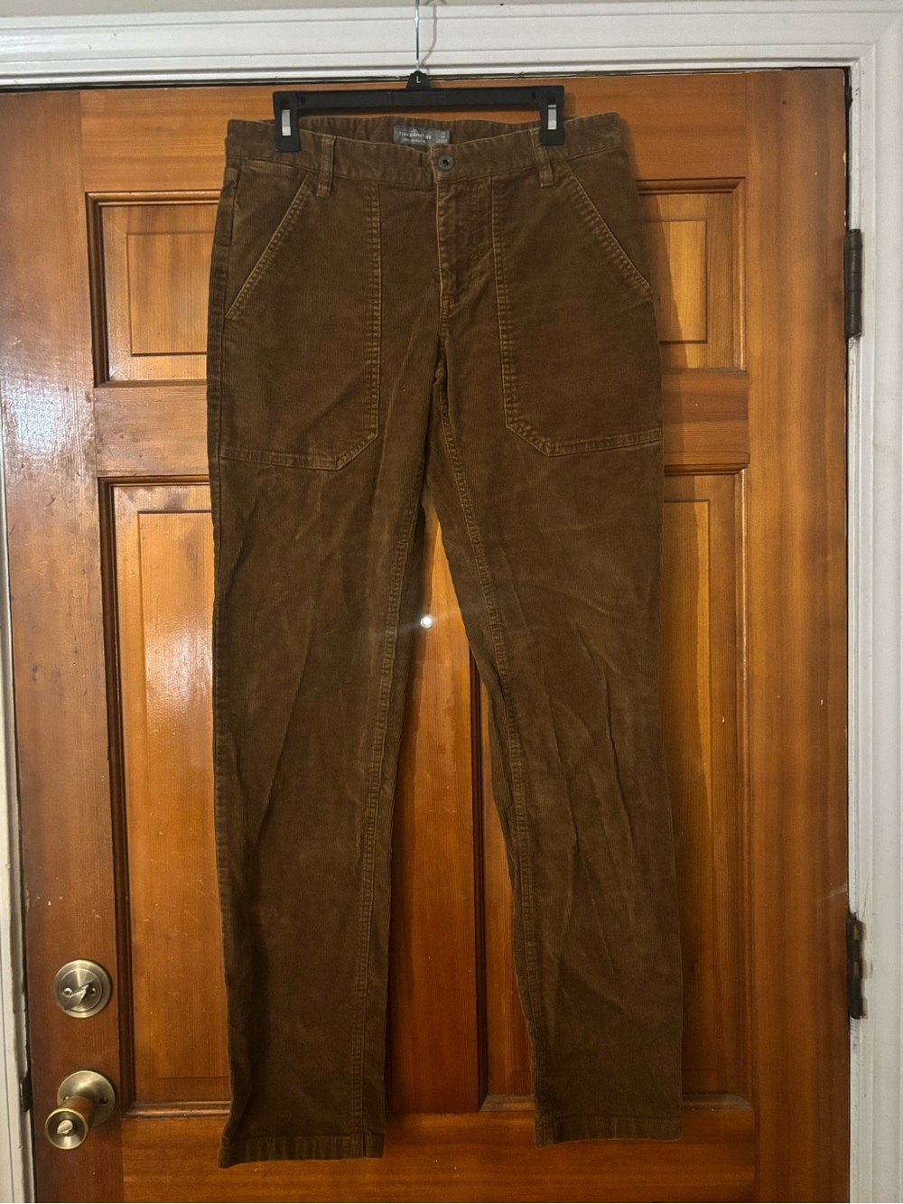 Signature Men's Dark Brown Corduroy Utility Pants
